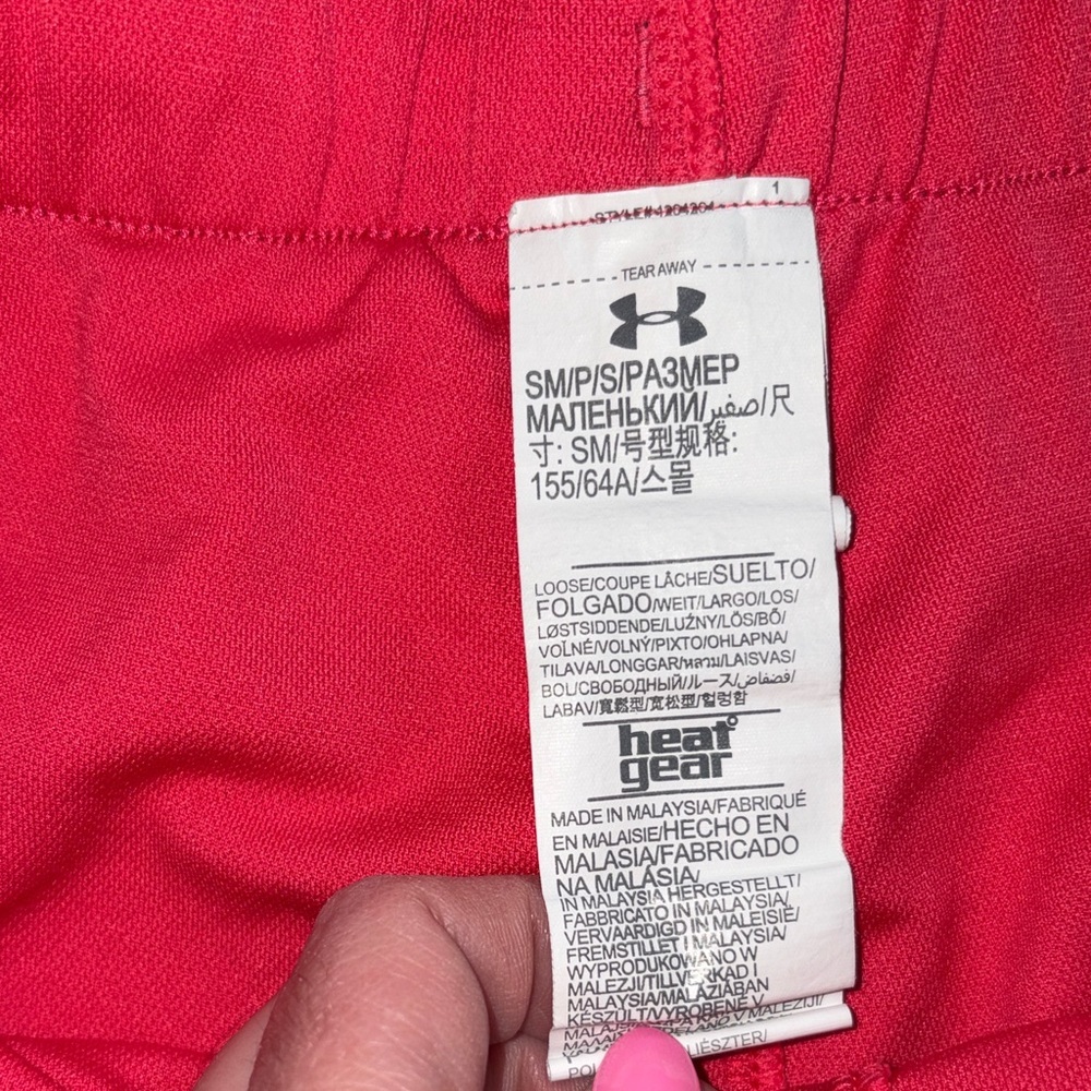 Under Armour Women's Vibrant Pink Athletic Shorts - Picture 2 of 4